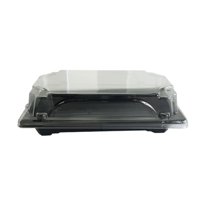 Sushi Box HP-01 Black (Set: Tray + Lid) 50pc