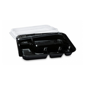 Bento Box J-8305 Black (Set: Tray + Lid) 50pc